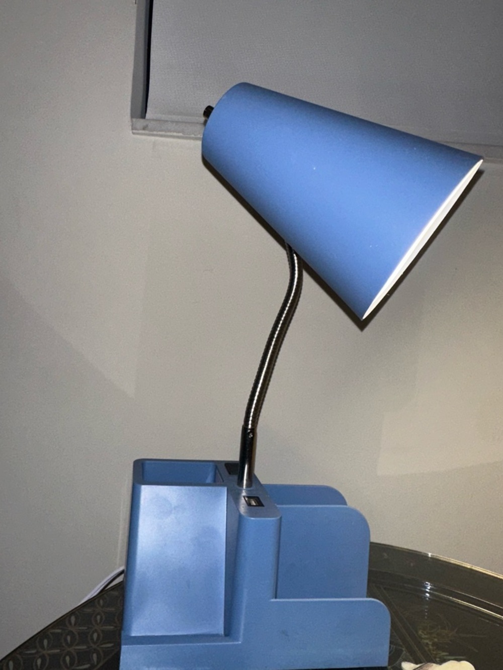Blue Adjustable Desk Lamp